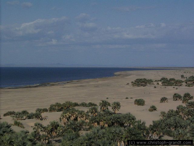 view to Lake Turkana, near Eliye Springs