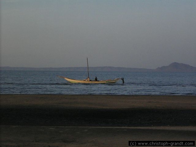 Lake Turkana during sunset