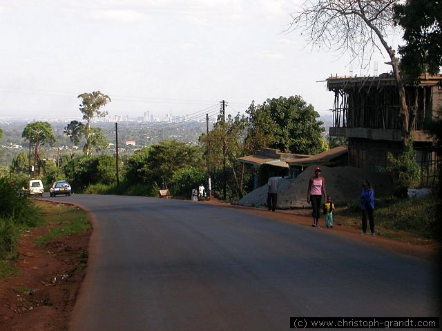 view to Nairobi from the north