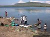 washing clothes, Mbita, Lake Victoria