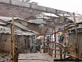Kibera slum on a rainy day, Nairobi